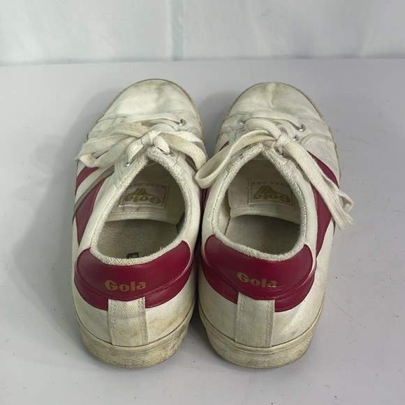 Gola cla280 white canvas with red details sneaker - Picture 2 of 7